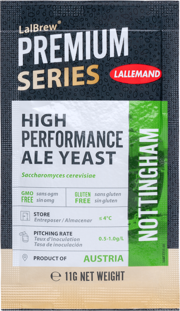 Lallemand LalBrew® Nottingham High Performance Ale Yeast 11 gr