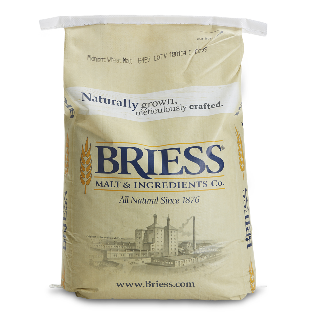 Briess Midnight Wheat Malt (Bitterless) 50 Lb / 22.68 Kg